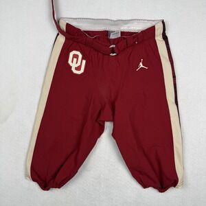 Oklahoma Sooners Game Pants Mens S Red NCAA Football Nike Team Jordan OU